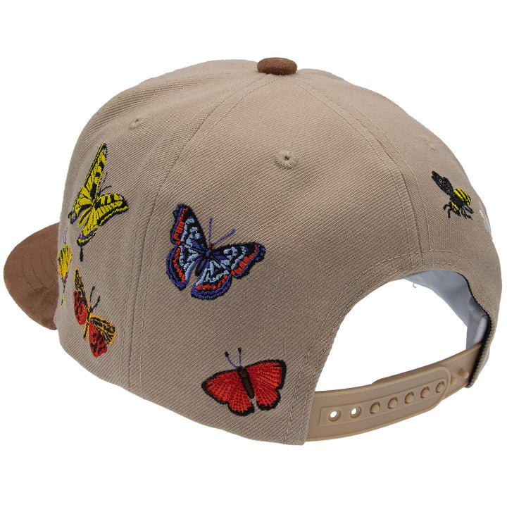 Mitchell &amp; Ness Butterfly Pro Crown Snapback Khaki/Brown