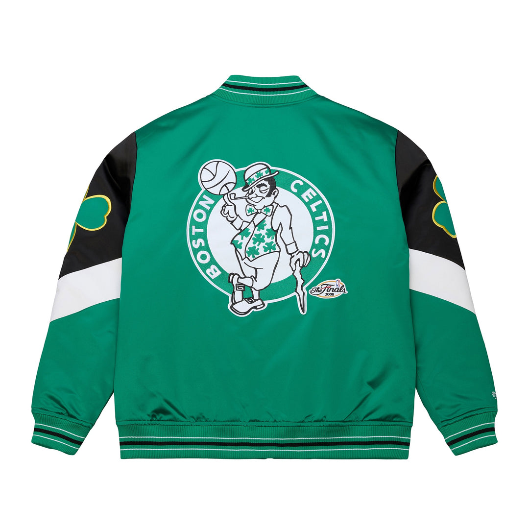 Boston Celtics NBA Throw It Back Heavyweight Satin Jacket Mitchell &amp; Ness