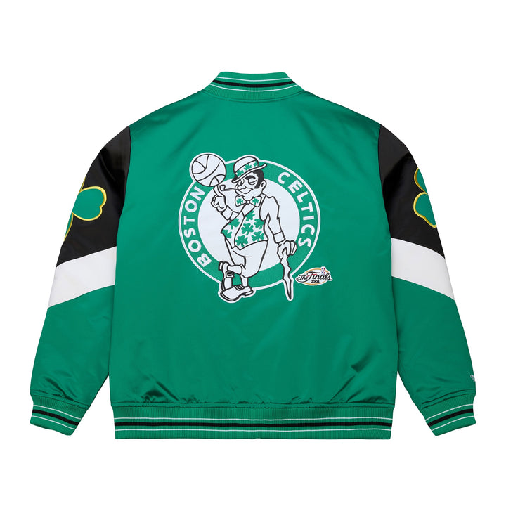 Boston Celtics NBA Throw It Back Heavyweight Satin Jacket Mitchell &amp; Ness