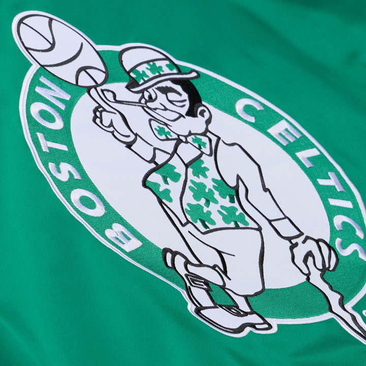 Boston Celtics NBA Throw It Back Heavyweight Satin Jacket Mitchell &amp; Ness