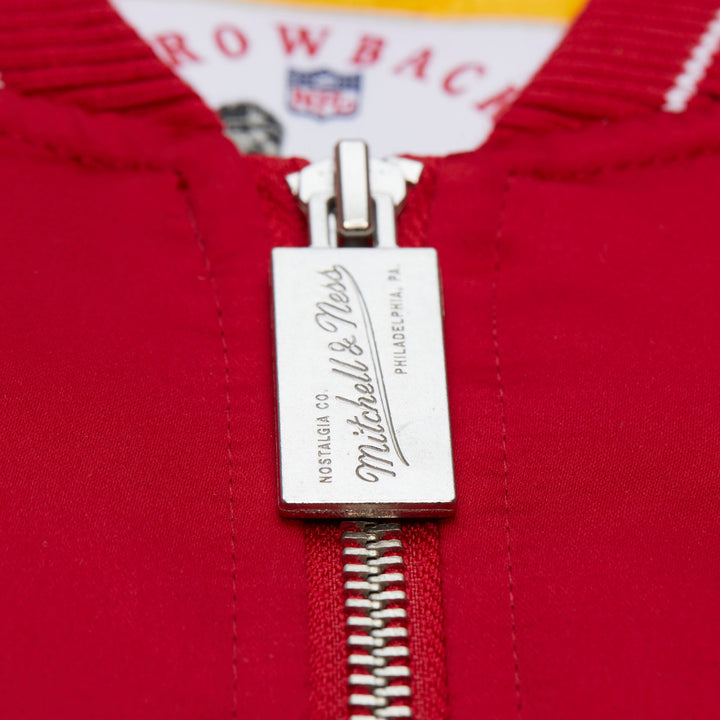 Kansas City Chiefs NFL Throw It Back Heavyweight Satin Jacket Mitchell &amp; Ness