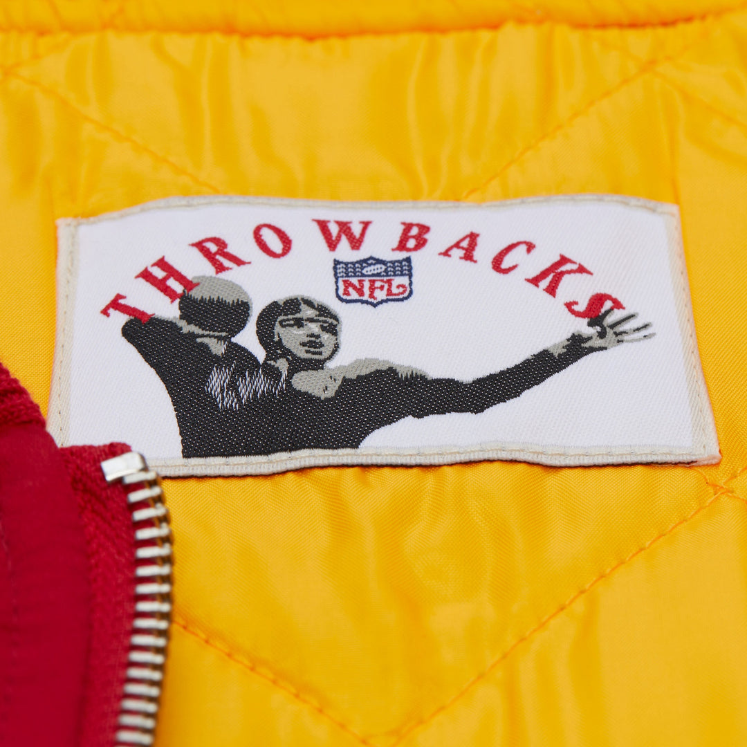 Kansas City Chiefs NFL Throw It Back Heavyweight Satin Jacket Mitchell &amp; Ness