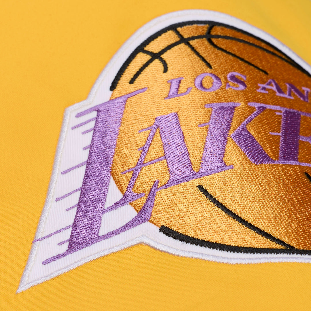 Los Angeles Lakers NBA Throw It Back Heavyweight Satin Jacket Mitchell &amp; Ness