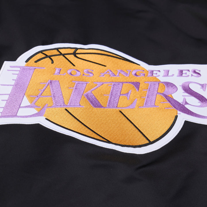 Los Angeles Lakers NBA Throw It Back Heavyweight Satin Jacket Mitchell &amp; Ness