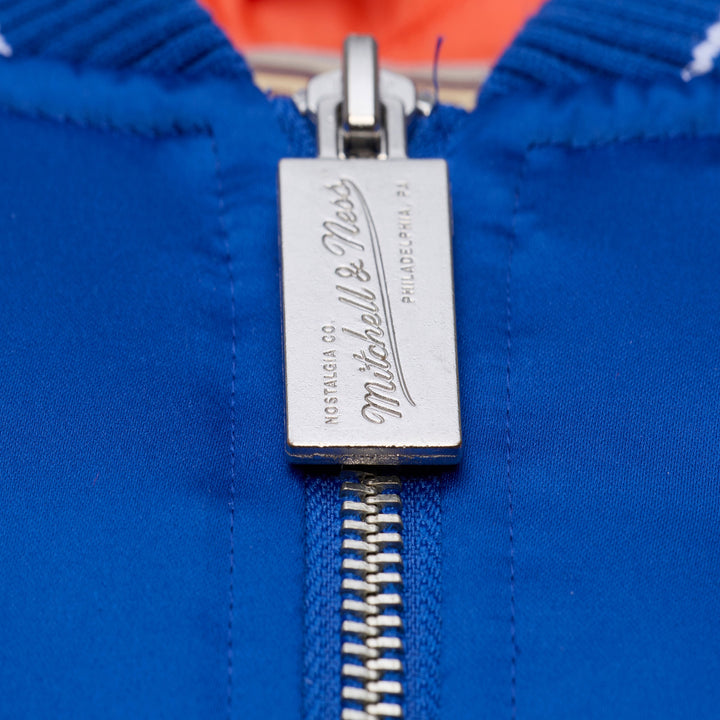New York Knicks NBA Throw It Back Heavyweight Satin Jacket Mitchell &amp; Ness