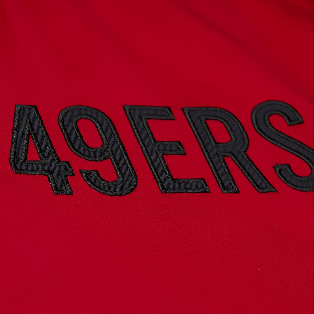 San Francisco 49ers NFL Throw It Back Heavyweight Satin Jacket Mitchell &amp; Ness