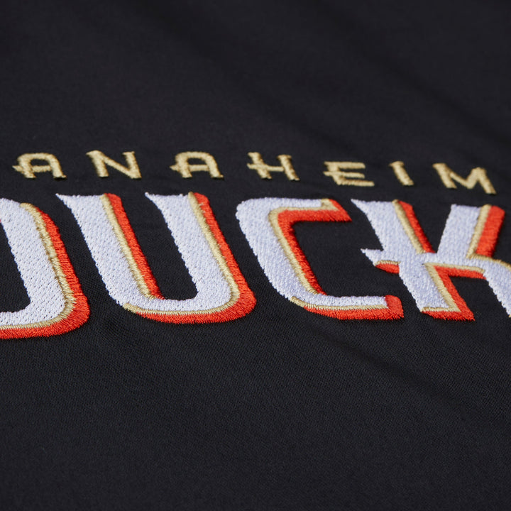 Anaheim Ducks NHL Throw It Back Heavyweight Satin Jacket Mitchell &amp; Ness