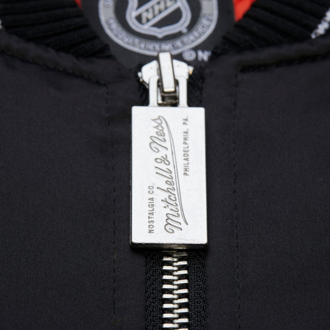 Anaheim Ducks NHL Throw It Back Heavyweight Satin Jacket Mitchell &amp; Ness