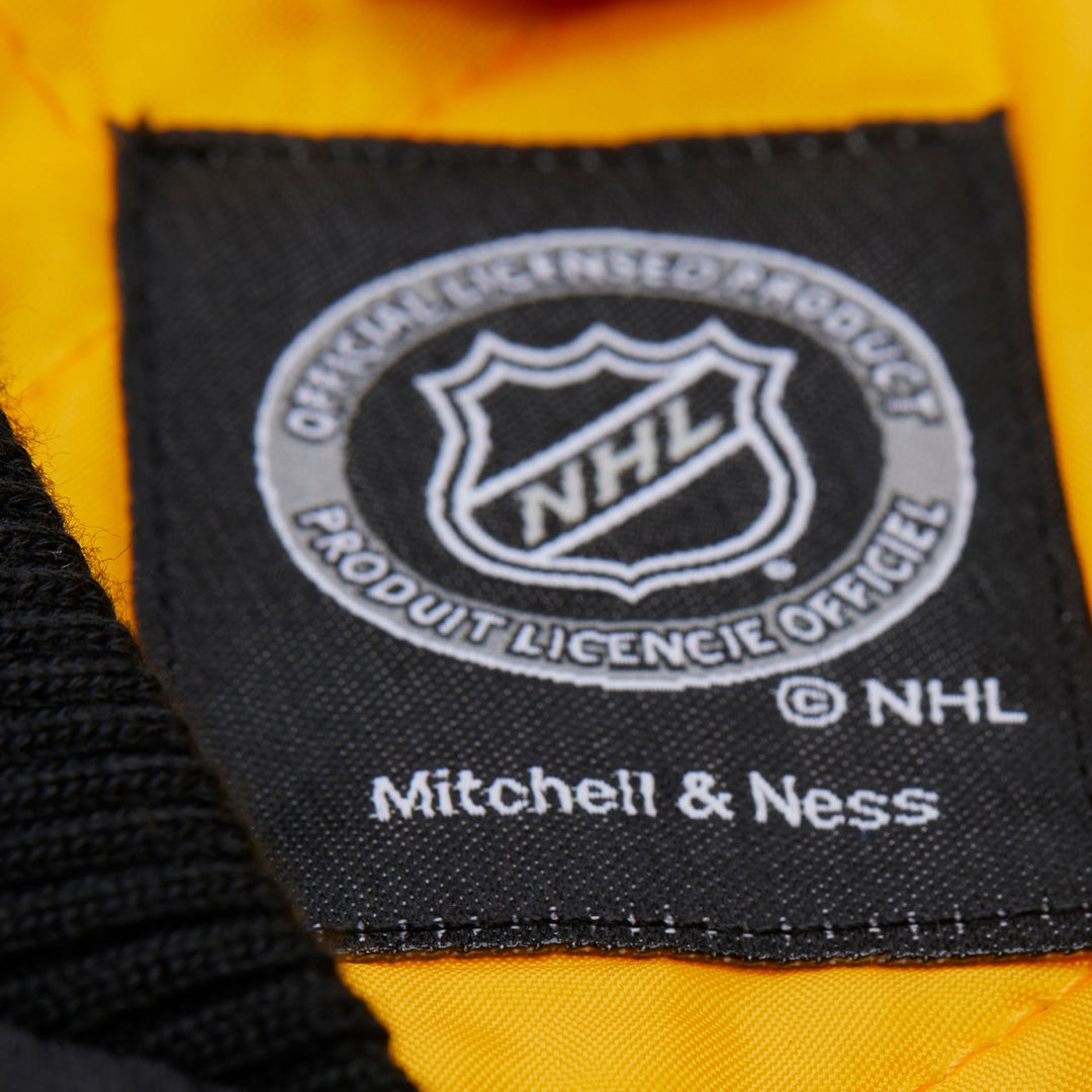 Boston Bruins NHL Throw It Back Heavyweight Satin Jacket Mitchell &amp; Ness
