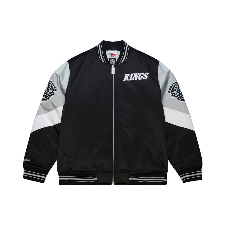 Los Angeles Kings NHL Throw It Back Heavyweight Satin Jacket Mitchell &amp; Ness