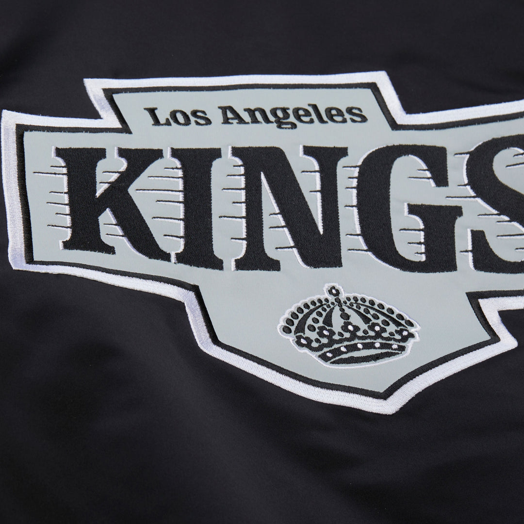 Los Angeles Kings NHL Throw It Back Heavyweight Satin Jacket Mitchell &amp; Ness