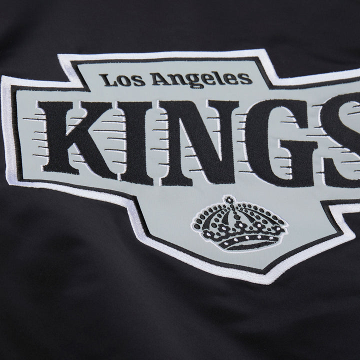 Los Angeles Kings NHL Throw It Back Heavyweight Satin Jacket Mitchell &amp; Ness