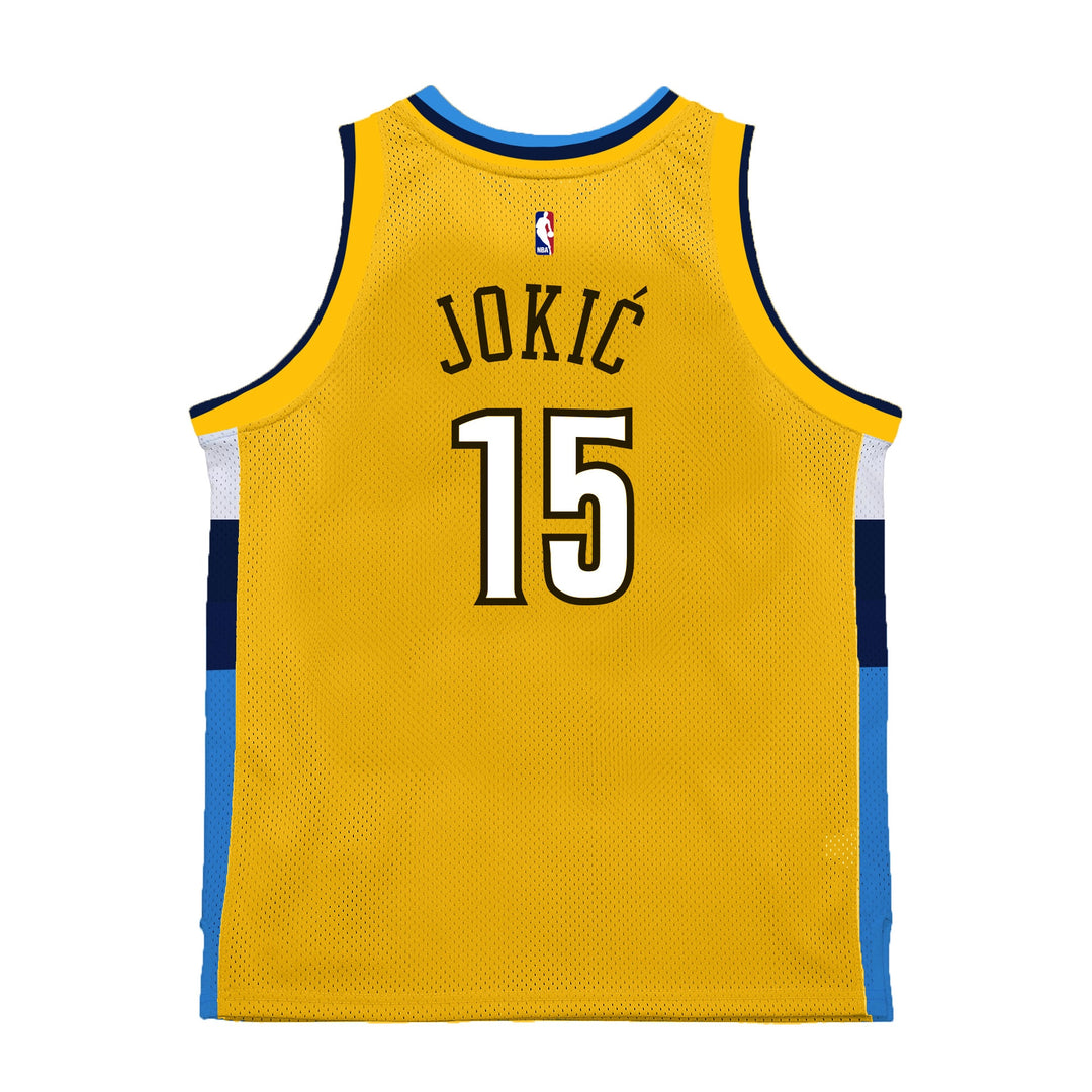 Mitchell &amp; Ness - NBA Swingman Jersey - Denver Nuggets - Nikola Jokic - 2017-2018 - Yellow