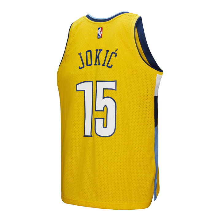 Mitchell &amp; Ness - NBA Swingman Jersey - Denver Nuggets - Nikola Jokic - 2017-2018 - Yellow