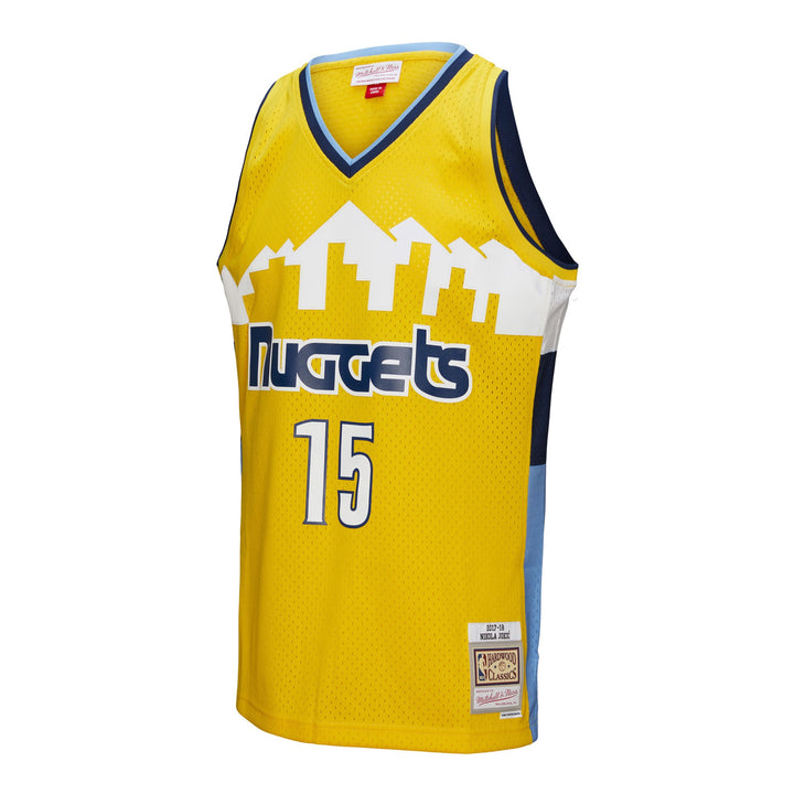Mitchell &amp; Ness - NBA Swingman Jersey - Denver Nuggets - Nikola Jokic - 2017-2018 - Yellow