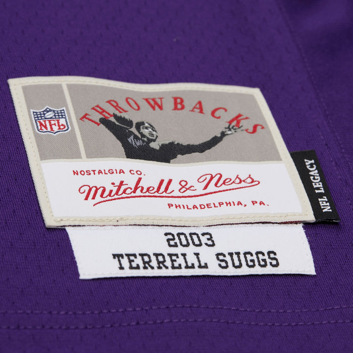 Terrell Suggs Baltimore Ravens 2003 NFL Dark Jersey Mitchell &amp; Ness