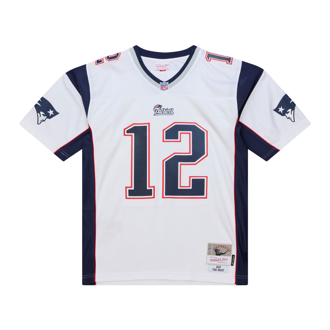 Tom Brady New England Patriots 2000 NFL White Jersey Mitchell &amp; Ness