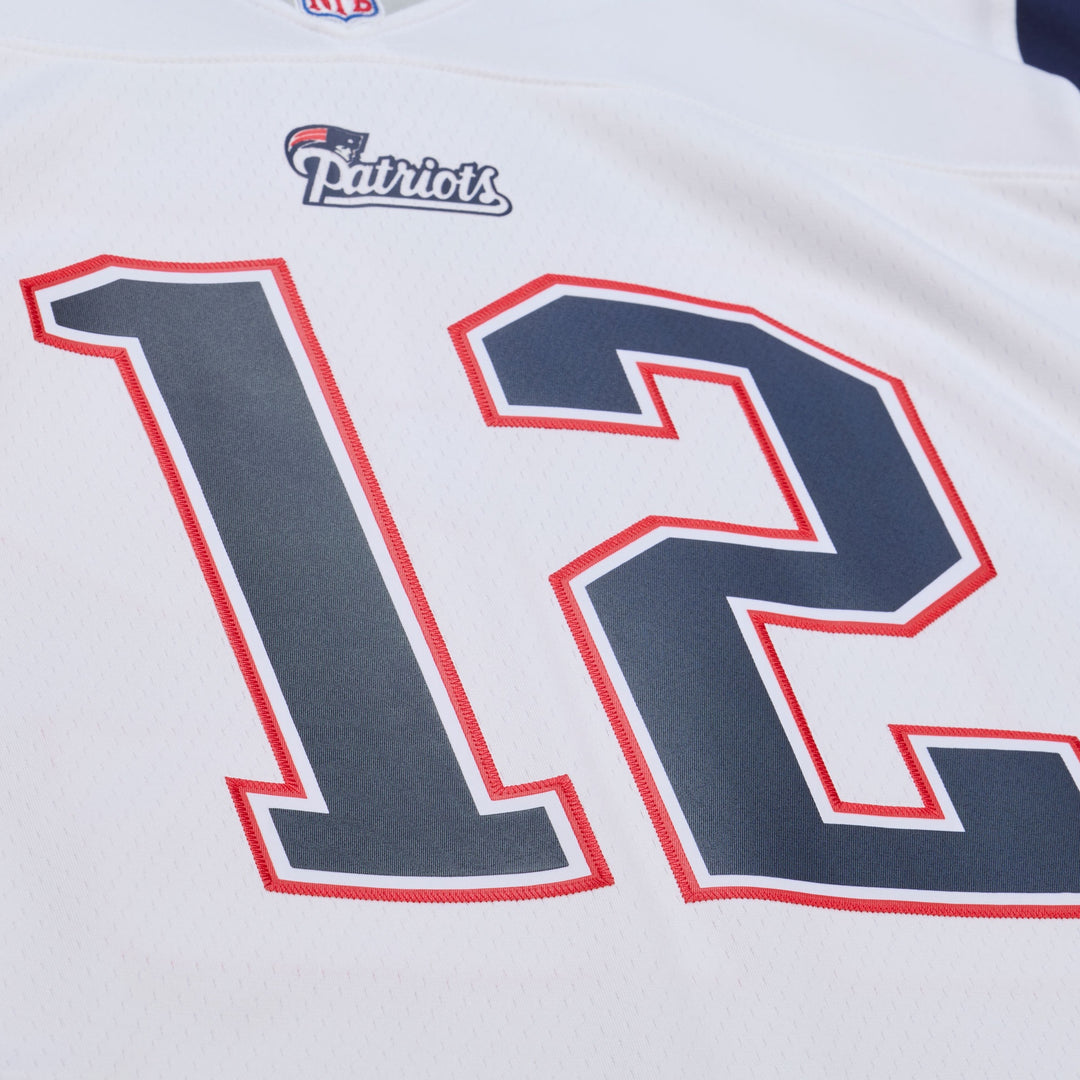 Tom Brady New England Patriots 2000 NFL White Jersey Mitchell &amp; Ness