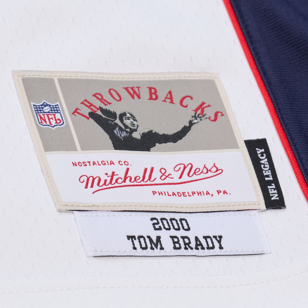 Tom Brady New England Patriots 2000 NFL White Jersey Mitchell &amp; Ness