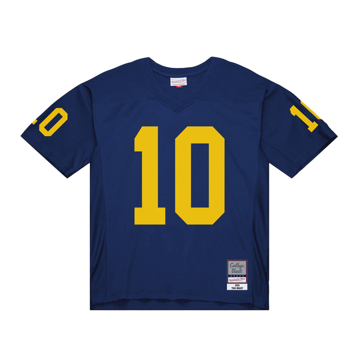 Tom Brady Michigan Wolverines 1999 NCAA Dark Jersey Mitchell &amp; Ness