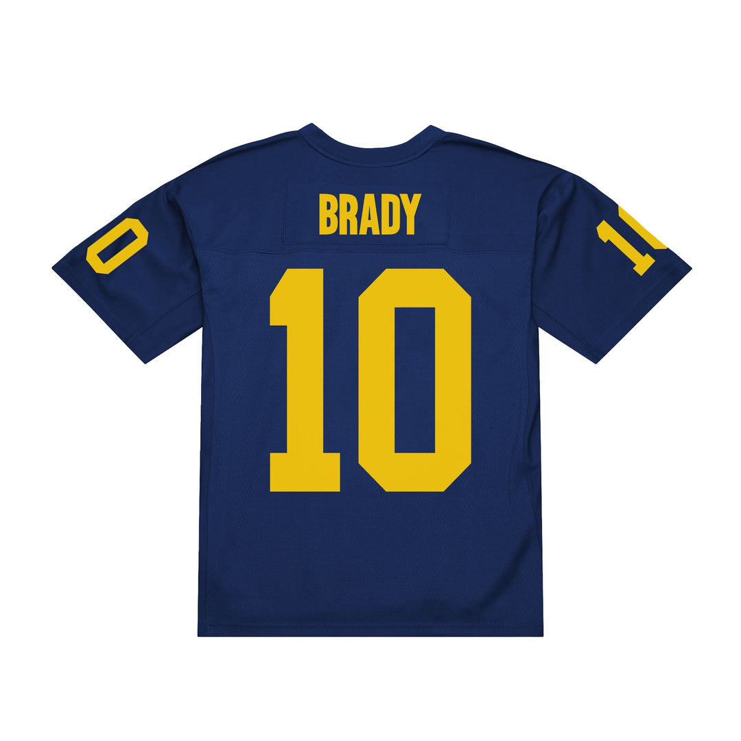 Tom Brady Michigan Wolverines 1999 NCAA Dark Jersey Mitchell &amp; Ness