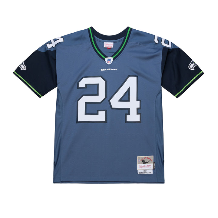 Marshawn Lynch Seattle Seahawks 2010 NFL Legacy Dark Jersey Mitchell &amp; Ness Blue