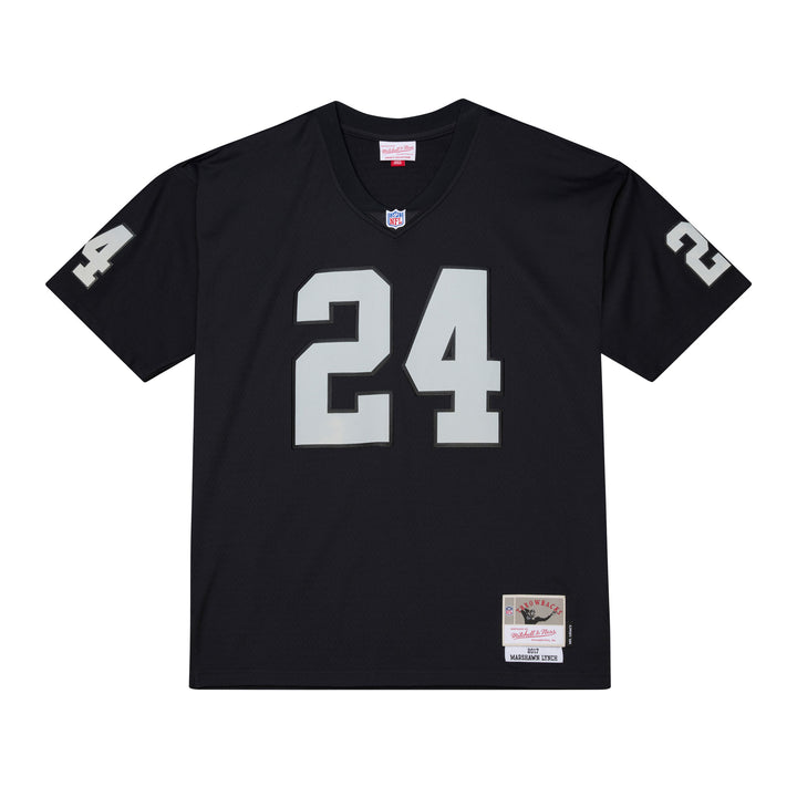 Marshawn Lynch Las Vegas Raiders 2017 NFL Legacy Dark Jersey Mitchell &amp; Ness Black