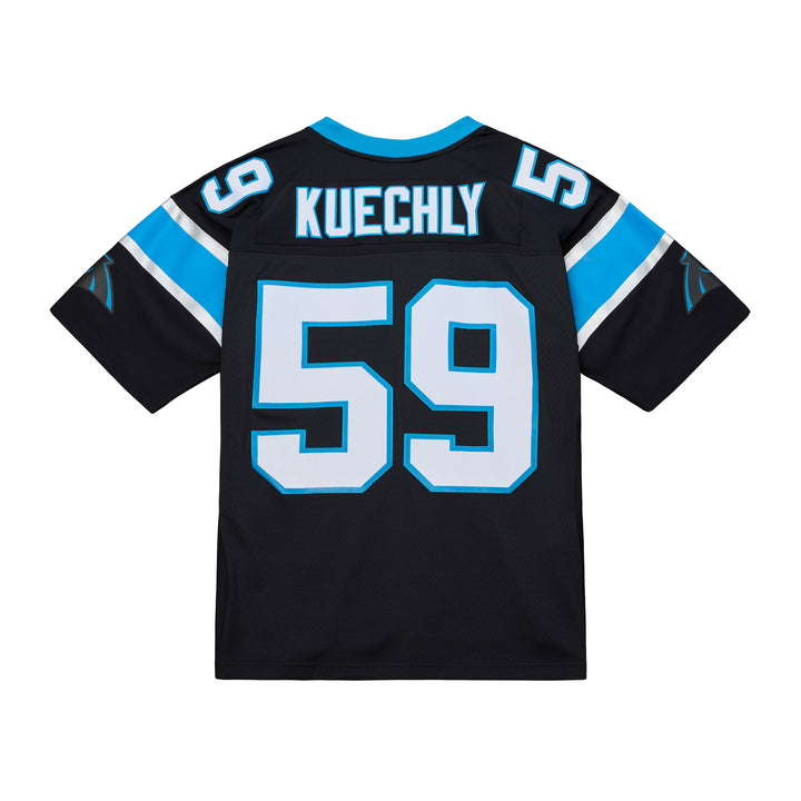 Carolina Panthers Luke Kuechly NFL Dark Jersey 2013 Mitchell &amp; Ness Black/Blue