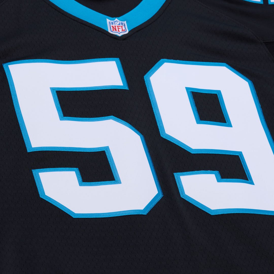 Carolina Panthers Luke Kuechly NFL Dark Jersey 2013 Mitchell &amp; Ness Black/Blue