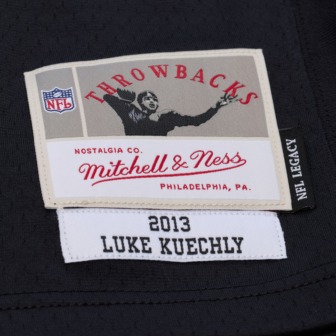Carolina Panthers Luke Kuechly NFL Dark Jersey 2013 Mitchell &amp; Ness Black/Blue