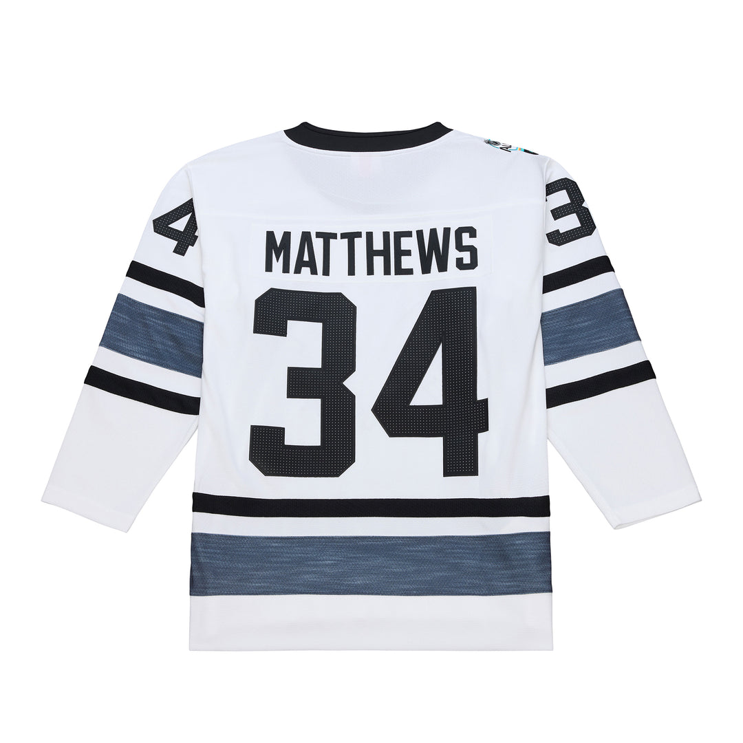 Auston Matthews Toronto Maple Leafs NHL 2019 All-Star Jersey Mitchell &amp; Ness White/Black