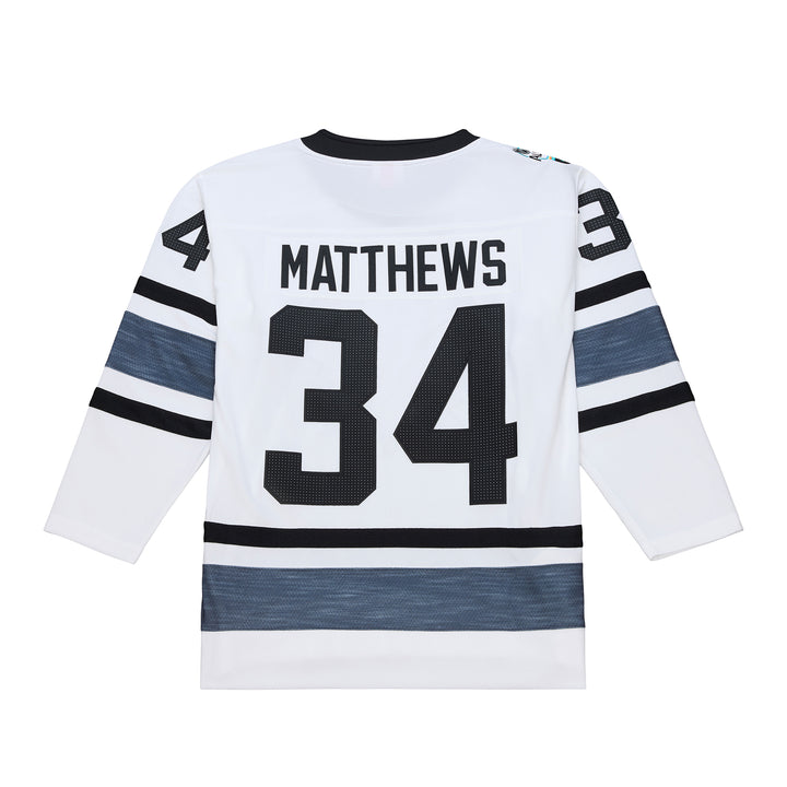 Auston Matthews Toronto Maple Leafs NHL 2019 All-Star Jersey Mitchell &amp; Ness White/Black