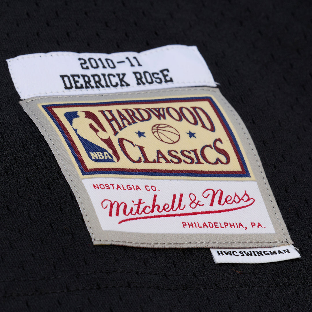 Derrick Rose Chicago Bulls 2010-11 NBA Swingman Jersey Mitchell &amp; Ness Black