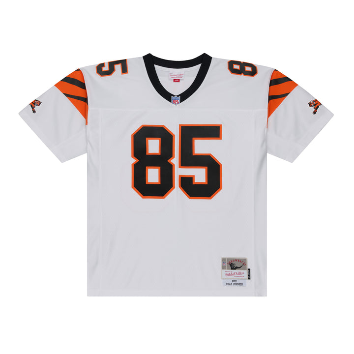 Chad Johnson Cincinnati Bengals 2001 NFL White Legacy Jersey Mitchell &amp; Ness