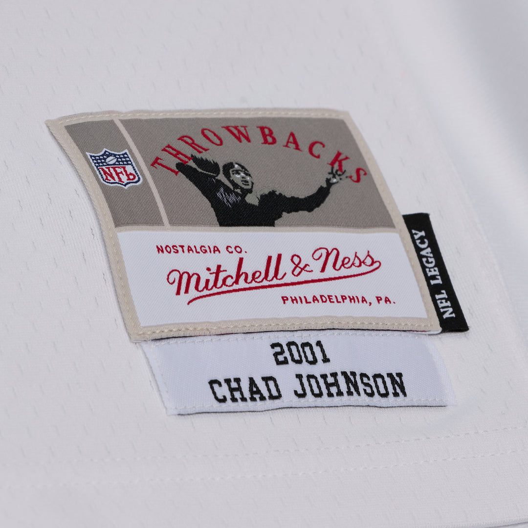 Chad Johnson Cincinnati Bengals 2001 NFL White Legacy Jersey Mitchell &amp; Ness
