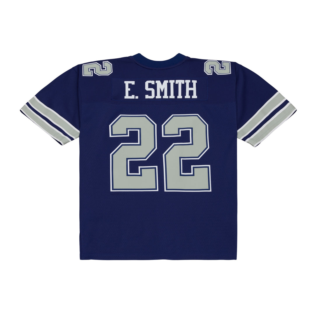 Emmitt Smith Dallas Cowboys 1990 NFL Legacy Dark Jersey Mitchell &amp; Ness Blue