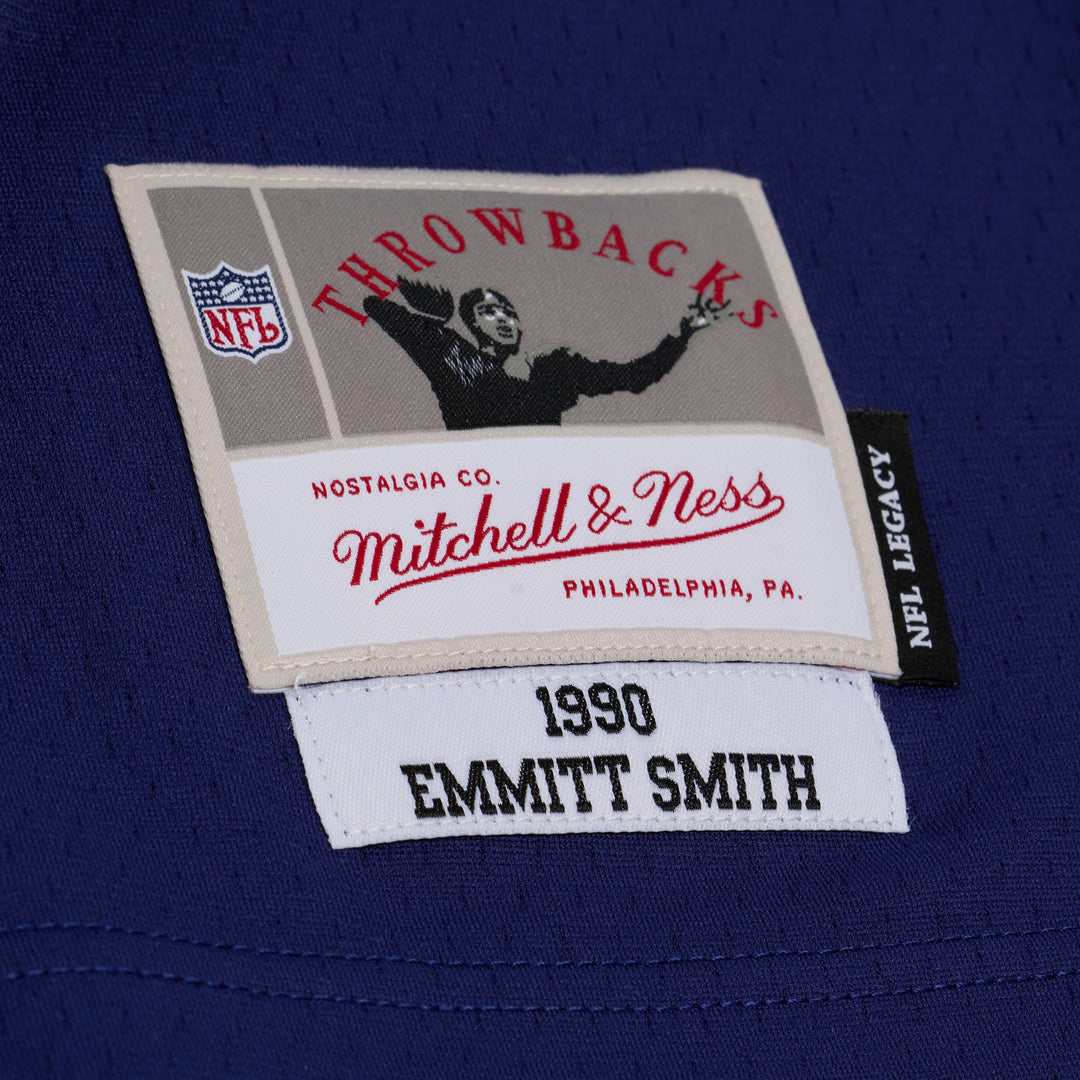 Emmitt Smith Dallas Cowboys 1990 NFL Legacy Dark Jersey Mitchell &amp; Ness Blue