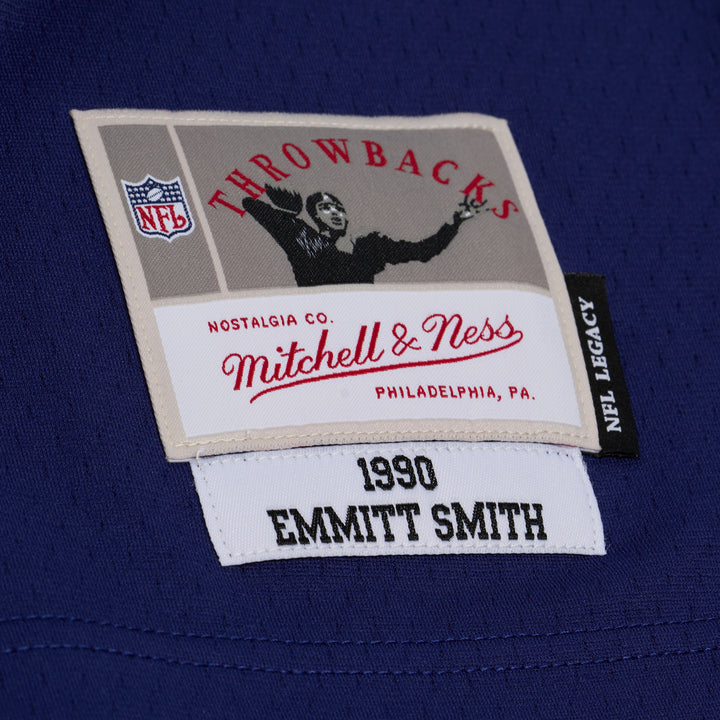 Emmitt Smith Dallas Cowboys 1990 NFL Legacy Dark Jersey Mitchell &amp; Ness Blue