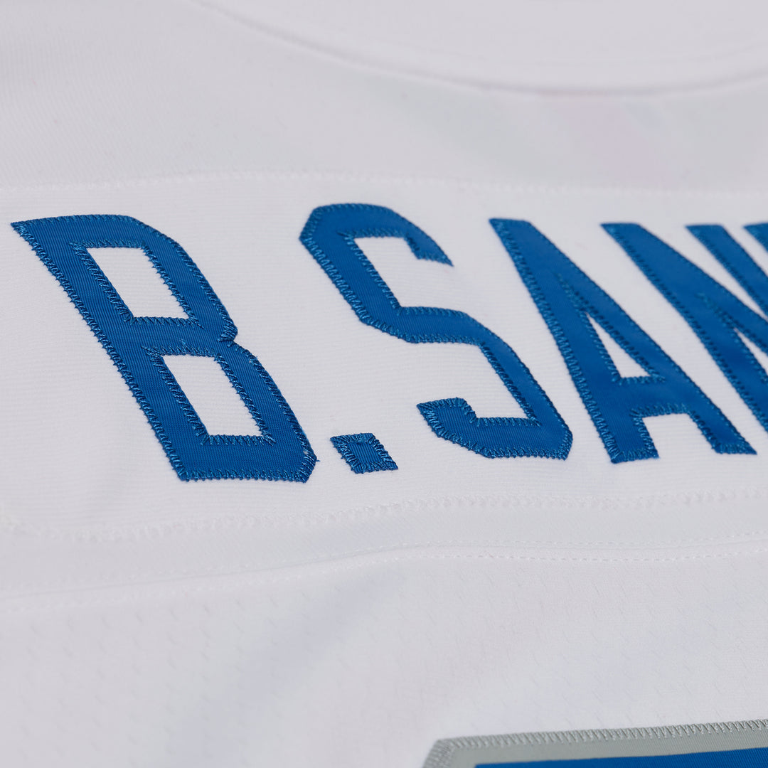 Barry Sanders Detroit Lions 1989 NFL Legacy Jersey Mitchell &amp; Ness White/Blue