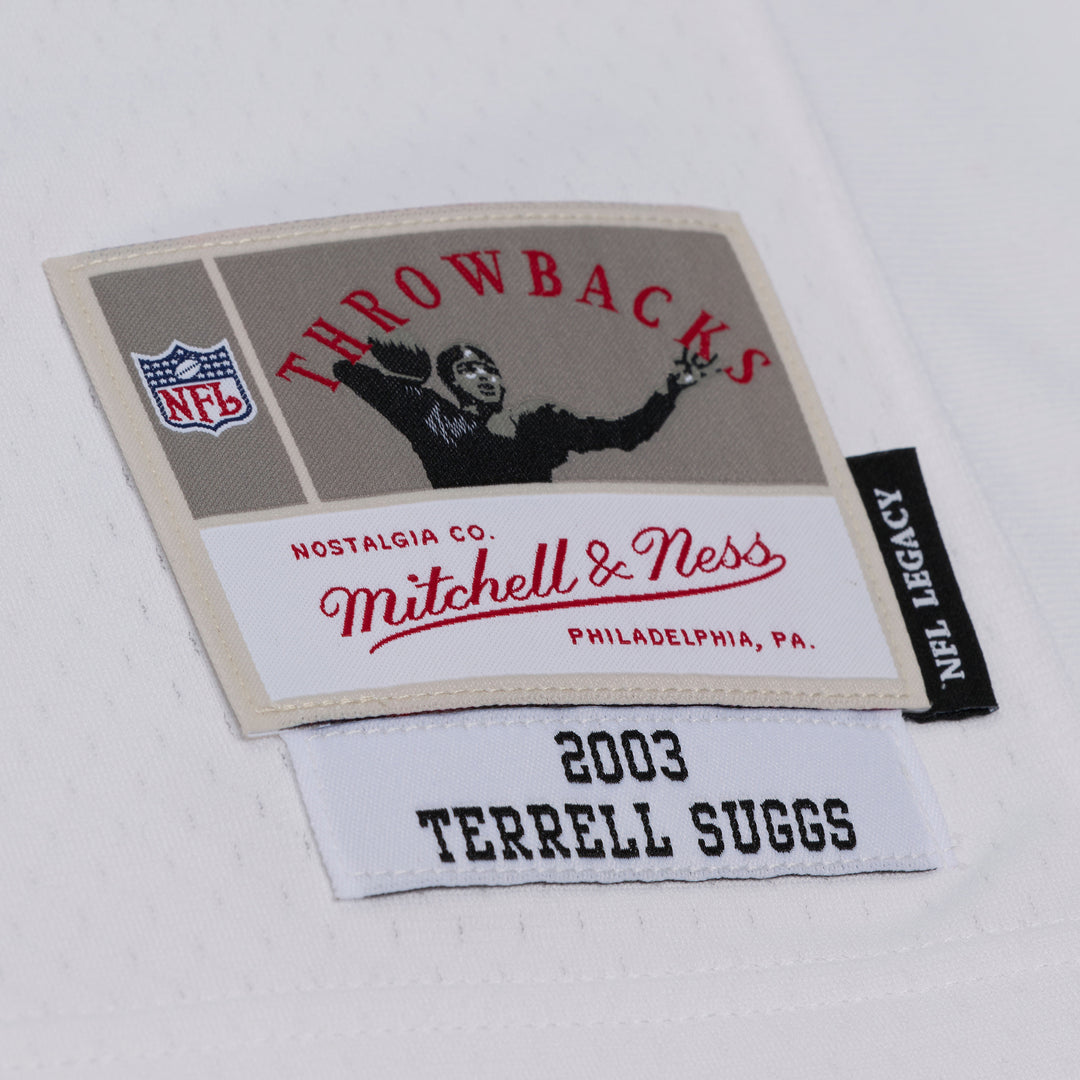 Terrell Suggs Baltimore Ravens 2003 NFL Legacy Jersey Mitchell &amp; Ness White