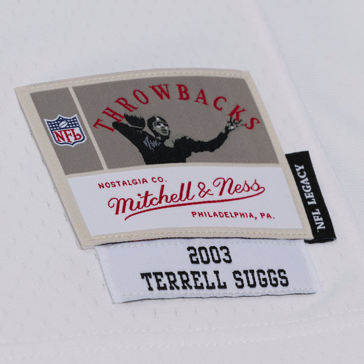 Terrell Suggs Baltimore Ravens 2003 NFL Legacy Jersey Mitchell &amp; Ness White
