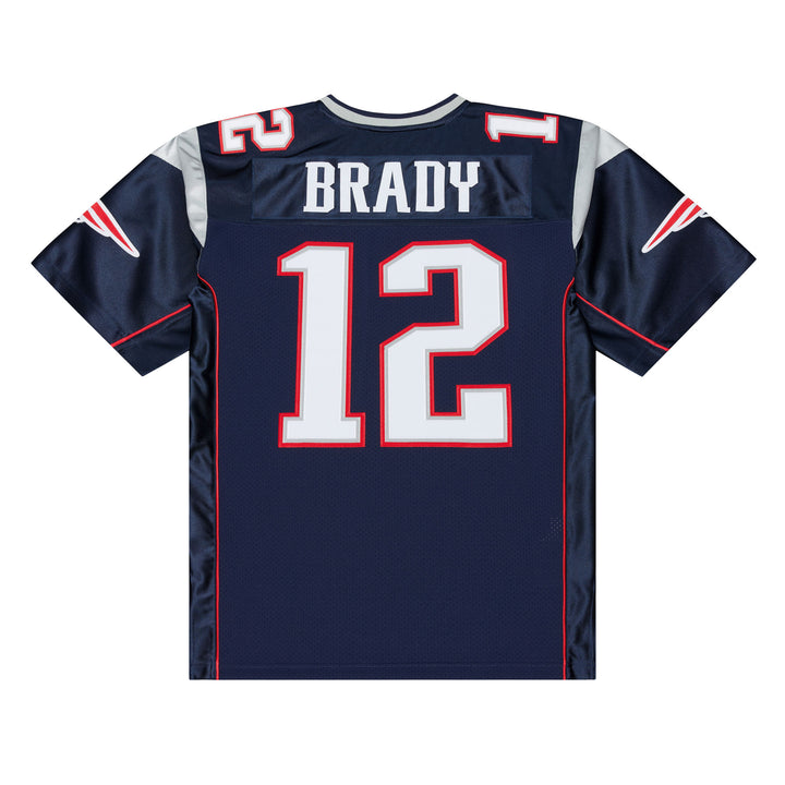 Tom Brady New England Patriots NFL Dark Authentic Jersey New England Patriots 2001 Mitchell &amp; Ness Navy