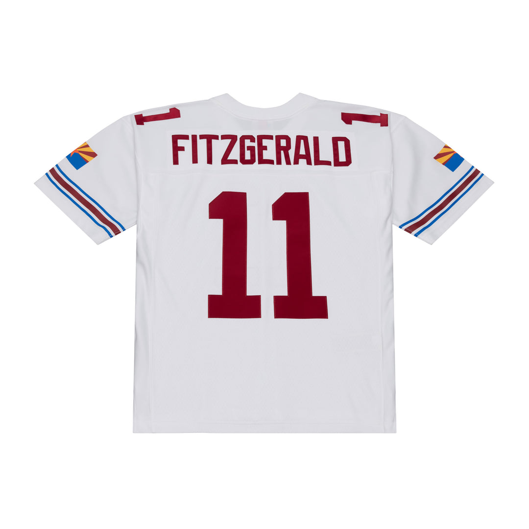 Arizona Cardinals Larry Fitzgerald NFL White Legacy Jersey 2004 Mitchell &amp; Ness White/Burgundy