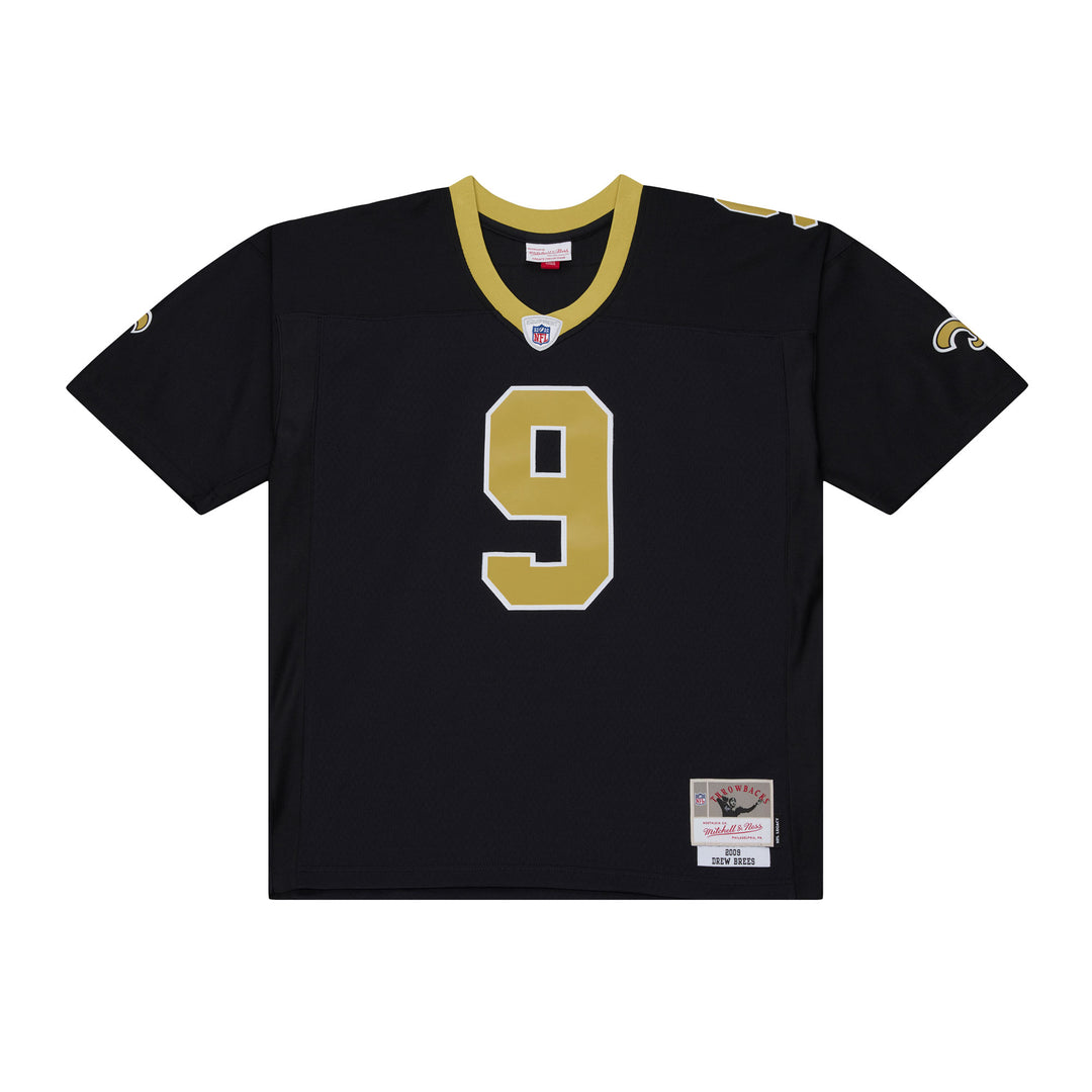 New Orleans Saints Larry Drew Brees NFL Legacy Jersey 2009 Mitchell &amp; Ness Black Gold