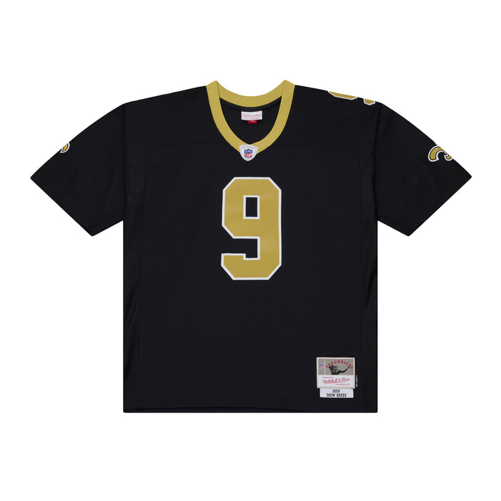 New Orleans Saints Larry Drew Brees NFL Legacy Jersey 2009 Mitchell &amp; Ness Black Gold