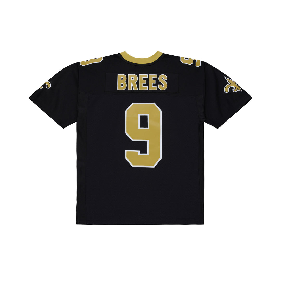 New Orleans Saints Larry Drew Brees NFL Legacy Jersey 2009 Mitchell &amp; Ness Black Gold