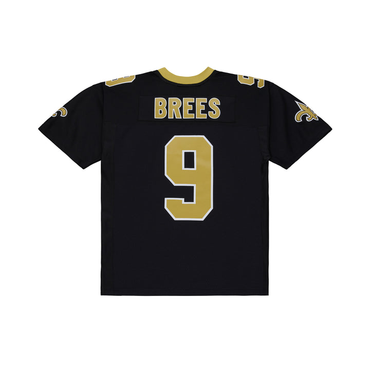 New Orleans Saints Larry Drew Brees NFL Legacy Jersey 2009 Mitchell &amp; Ness Black Gold
