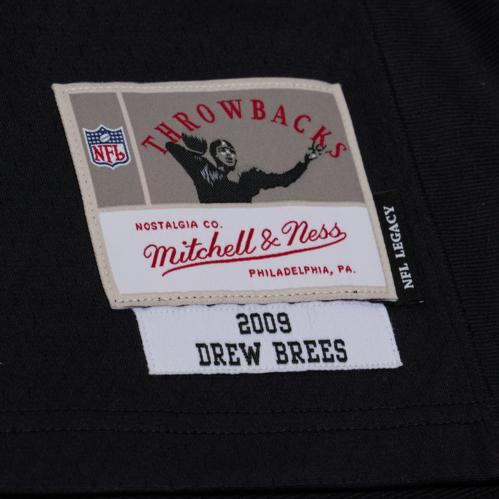 New Orleans Saints Larry Drew Brees NFL Legacy Jersey 2009 Mitchell &amp; Ness Black Gold