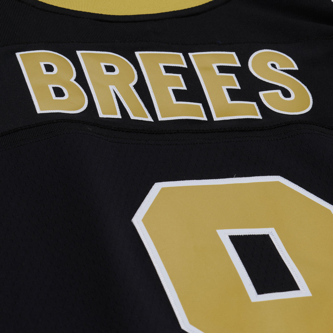 New Orleans Saints Larry Drew Brees NFL Legacy Jersey 2009 Mitchell &amp; Ness Black Gold