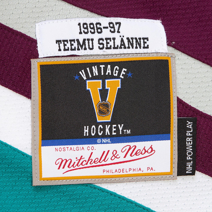 Teemu Selanne Anaheim Ducks 1996 NHL Dark Jersey Mitchell &amp; Ness